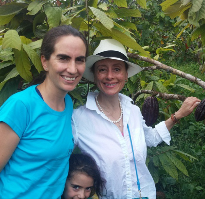 with carla of pacari and daughter