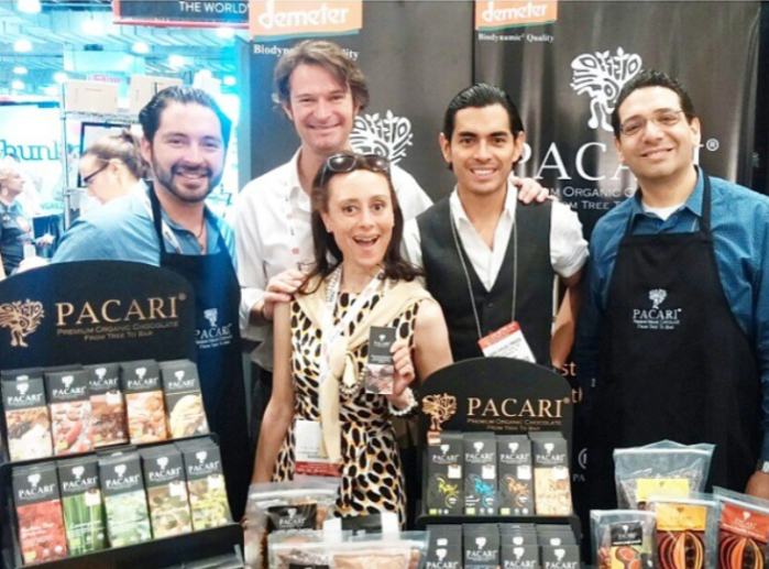 with santiago of pacari and team at nyc fancy food summer 2015