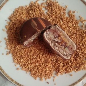 Chocolate Hazelnut Peanut Macaron