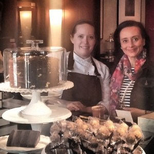 With Chef Meg of NoMI some months earlier at her chocolate Mother's Day pop-up