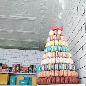 Skyscraper of macarons