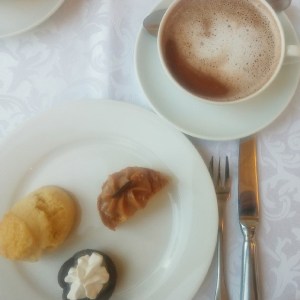 Rich drinking-chocolate at Casa Gangotena in Quito, the capital city of Ecuador