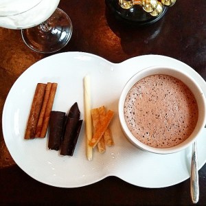 Hot chocolate bar at NoMI Chicago