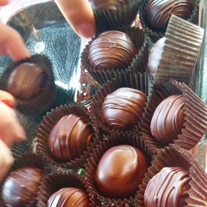 Sampling Graham's Fine Chocolates on our day about The Business of Chocolate: Geneva Getaway