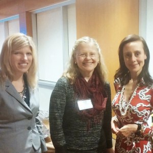 With Chris and Mary of the Lowenstein firm after speaking to 70 women at their STRIDES women's initiative