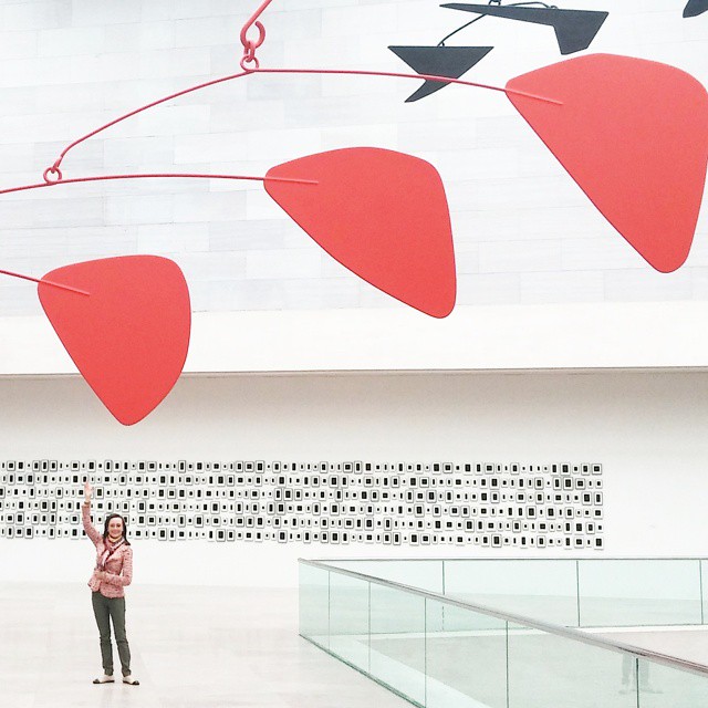 Saying hello to my old friend, the Calder sculpture at the National Gallery