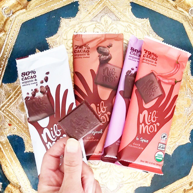 Particularly enjoyed the surprisingly mild Nibmor 80% with sea salt and nibs.