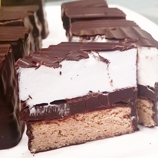 Chocolate covered s'mores bonbons made for Cocoa and Co. by Veruca Chocolate