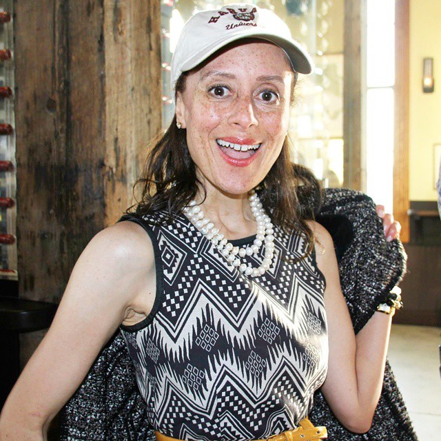 Met up with my college reunion class for a New York mini reunion while in town, wearing my very first baseball cap ever, which I purchased a month earlier at our full reunion on campus!