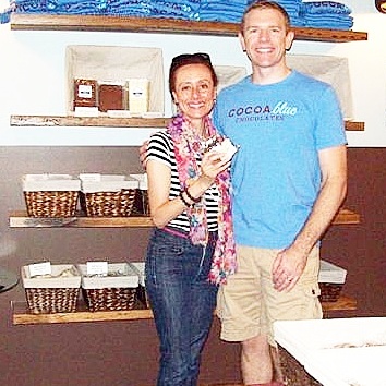 With Joshua Becker of Cocoa Blue