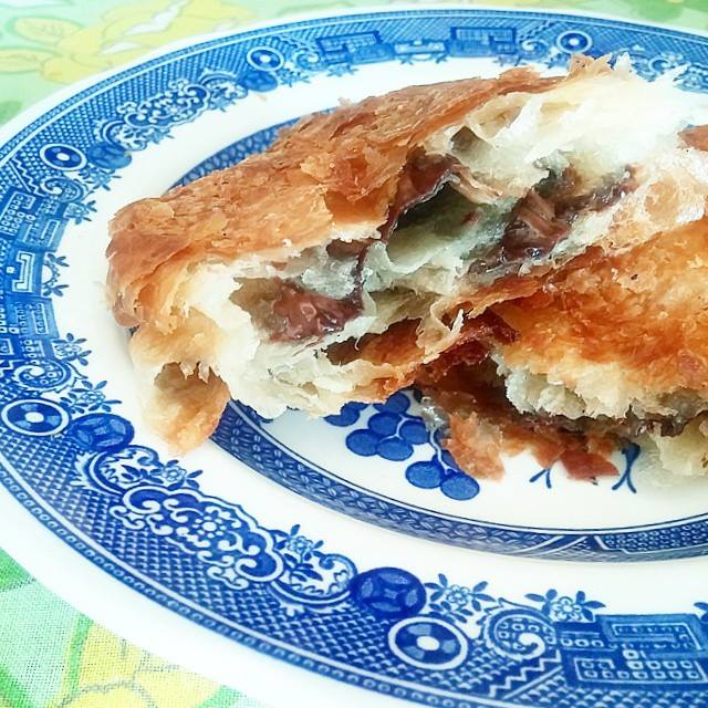 Sweet souvenir: this extremely chocolatey croissant from Sullivan Street Bakery sneaked home with me.