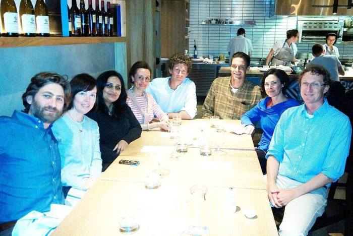 Had a blast at the very impromptu first annual Chocolate Uplift dinner at the NW Chocolate Festival, with (left to right) Marc of Teuscher Beverly Hills, Courtney of TSG Birmingham and an aspiring chocolate maker, my new friend Dipa from the plane, yours truly, Phil of Teuscher Beverly Hills, ___ and ___ of Bisou Chocolate, and Taylor of Sirene Chocolate.