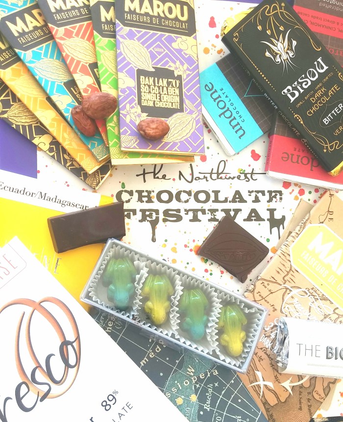 A mere fraction of what I brought back from the NW Chocolate Festival in Seattle.