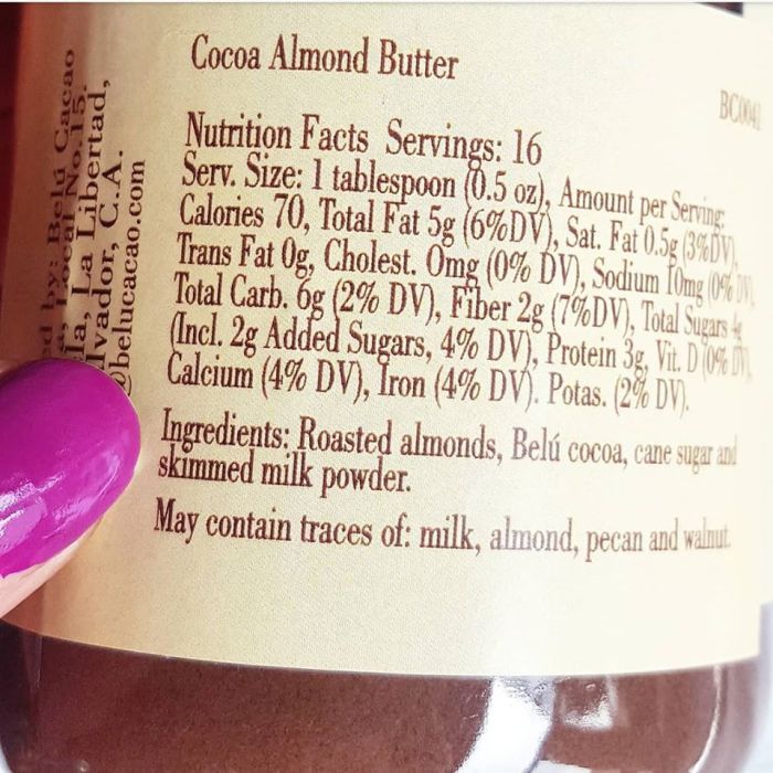 belu butter ingredients